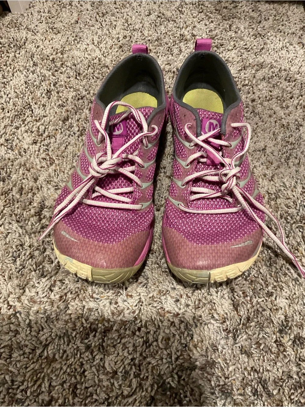 Merrell Pink Mesh Trail Running Sneakers